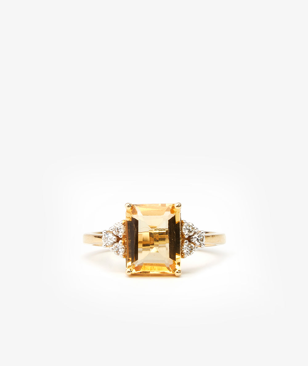 Ring O’ Mountain - Citrine Yellow Stone