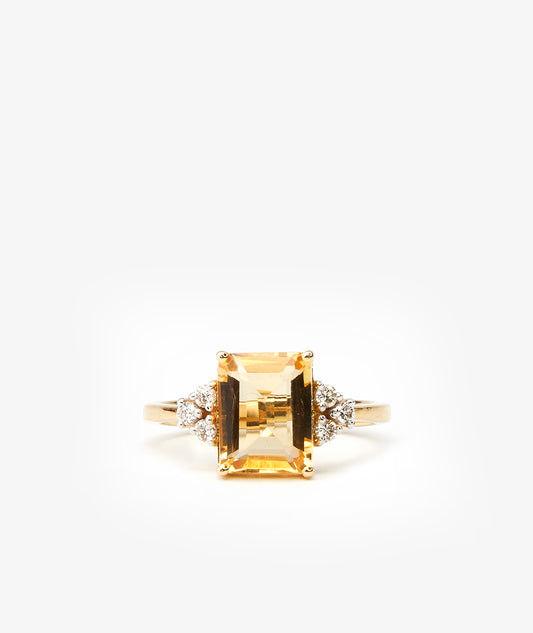 Ring O’ Mountain - Citrine Yellow Stone