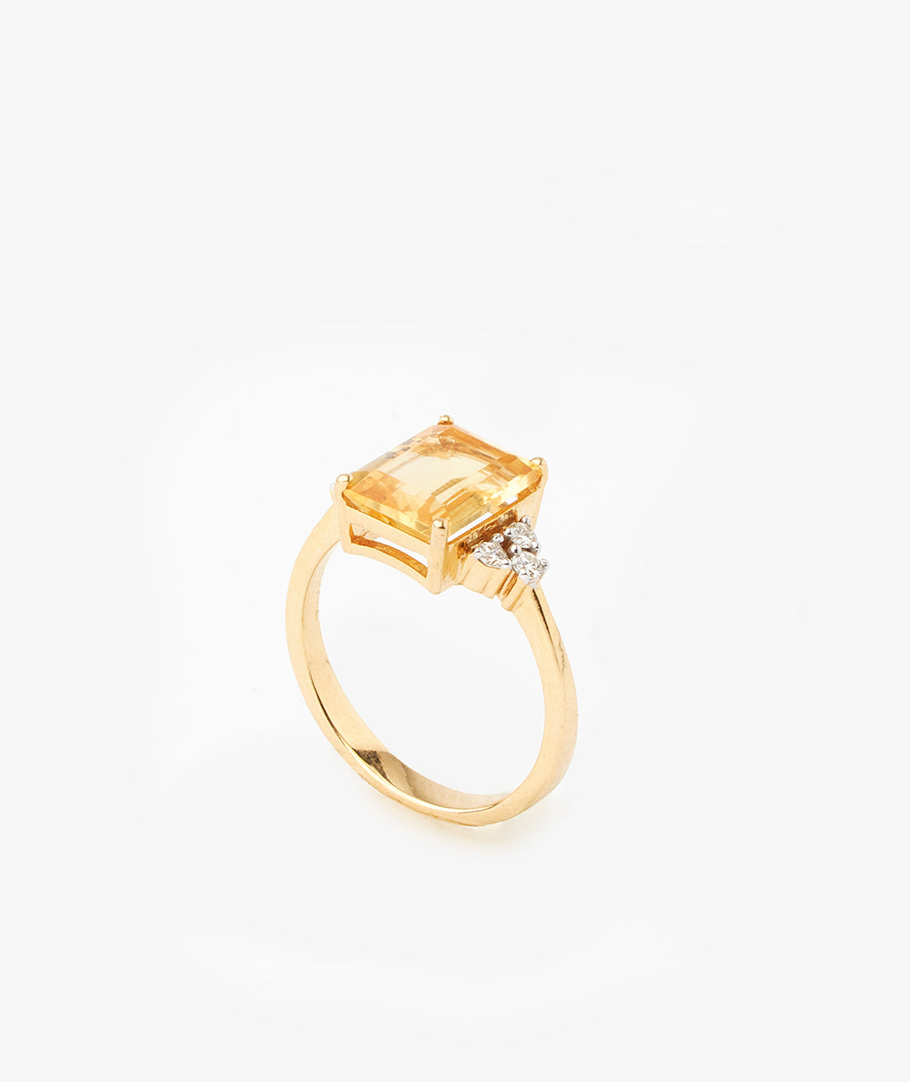 Ring O’ Mountain - Citrine Yellow Stone